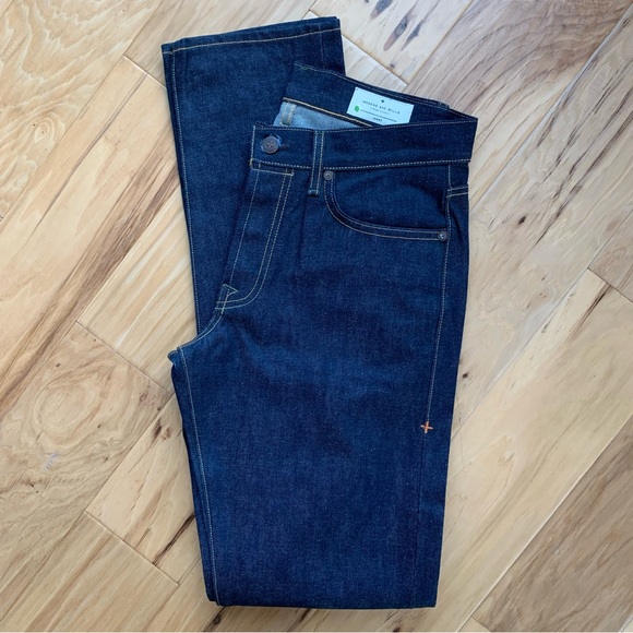 Imogene + Willie Jeans James Rigid Indigo Selvedge Straight Leg Mid Rise Size 26 - Picture 10 of 10